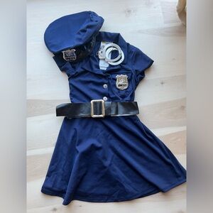 California Costumes, Police Officer, Girl's Costume, Navy Blue